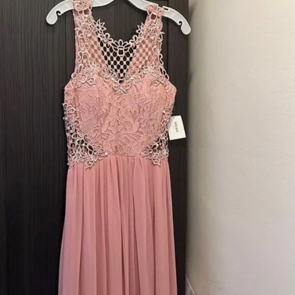 City Studio Embellished Illusion Tulip Gown - Picture 5 of 15